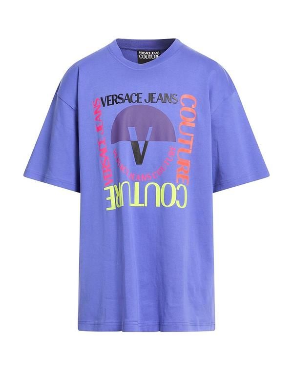 ヴェルサーチ メンズ トップス Tシャツ VERSACE JEANS COUTURE Purple パープル