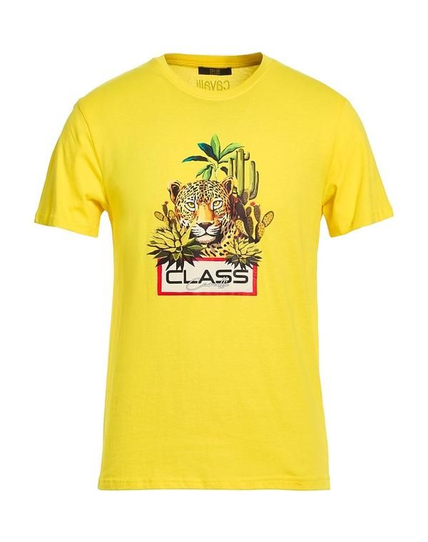 カヴァリ クラス メンズ トップス Tシャツ CAVALLI CLASS Yellow イエロー