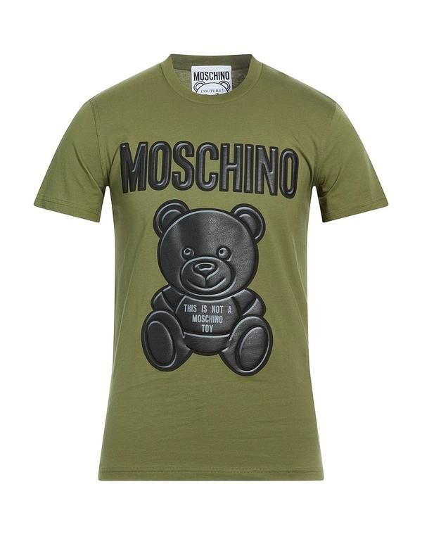 モスキーノ メンズ トップス Tシャツ MOSCHINO Military Green グリーン
