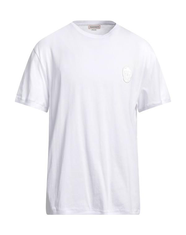 マックイーン メンズ トップス Tシャツ MCQUEEN White ホワイト