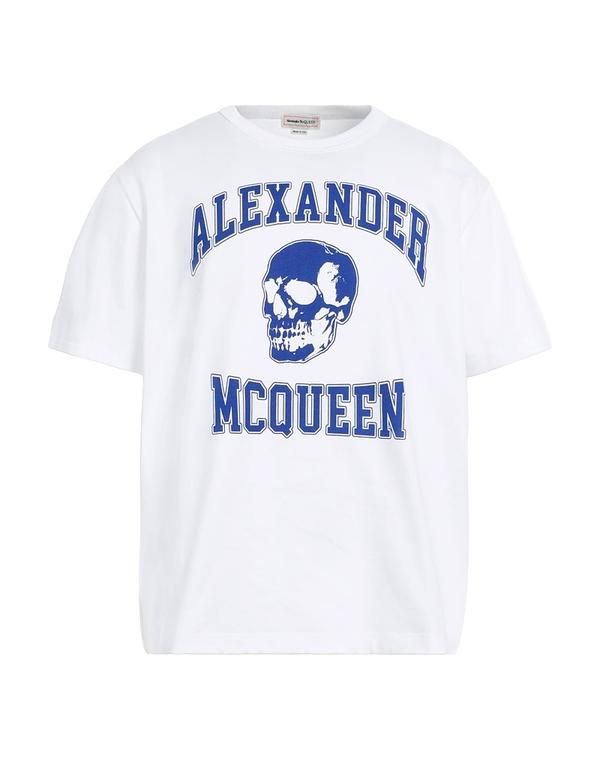 マックイーン メンズ トップス Tシャツ MCQUEEN White ホワイト