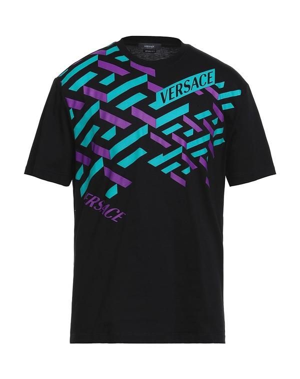 ヴェルサーチ メンズ トップス Tシャツ VERSACE Black ブラック