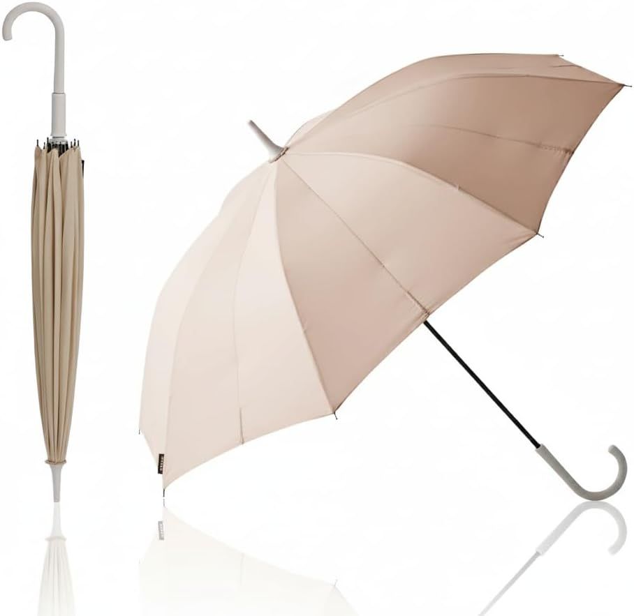 マーナ Shupatto アンブレラ 58cm 62cm ボタンレス 晴雨兼用 傘 雨傘 長傘 シュパット レディース メンズ 兼用 手を濡らさない 新機構