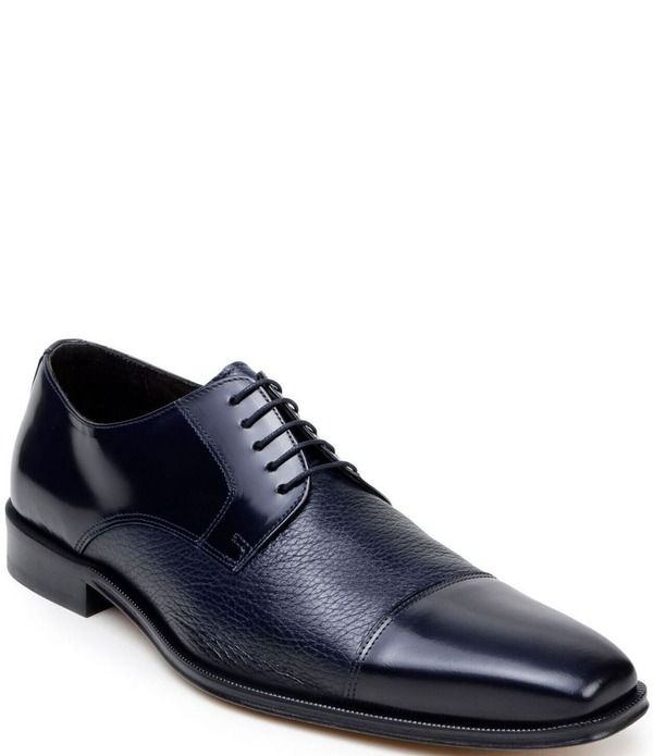 ベルヴェデール メンズ シューズ ワンピース ダービー キャップ レザー Belvedere Mens Alexander Deerskin Leather and Italian Calf Leather Cap Toe Derby Dresshoes Na