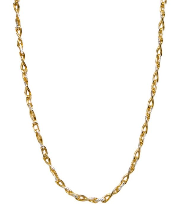 アルジェントヴィーヴォ レディース アクセサリー ネックレス・チョーカー レース Argento Vivo Two Tone Interlock Twisted Chainecklace Two Tone