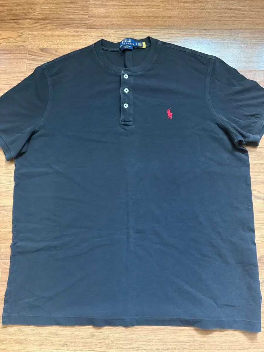 ポロ ヘンリーネック 半袖 Tシャツ ネイビー