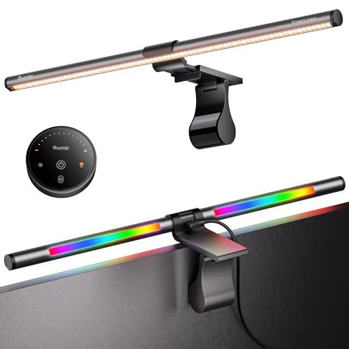 Quntis モニターライト 51cm RGB バックライト付き 無線リモコン搭載 4種類の色温度 ゲーミングライト ゲーム雰囲気作り デスクトップ デスク照明 Glow RGB(沖縄・離島の方不可) 1058f280