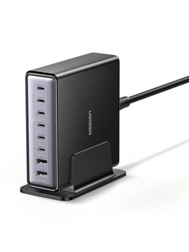 UGREEN 200W 充電器 8ポート Type-C 卓上 急速 単ポート最大100W 高出力【USB-C*6とUSB-A*2】充電保護システム PD3.0 PPS規格対応 iphone17/16/15/14/MacBook/iPad/Ga 52fe2103