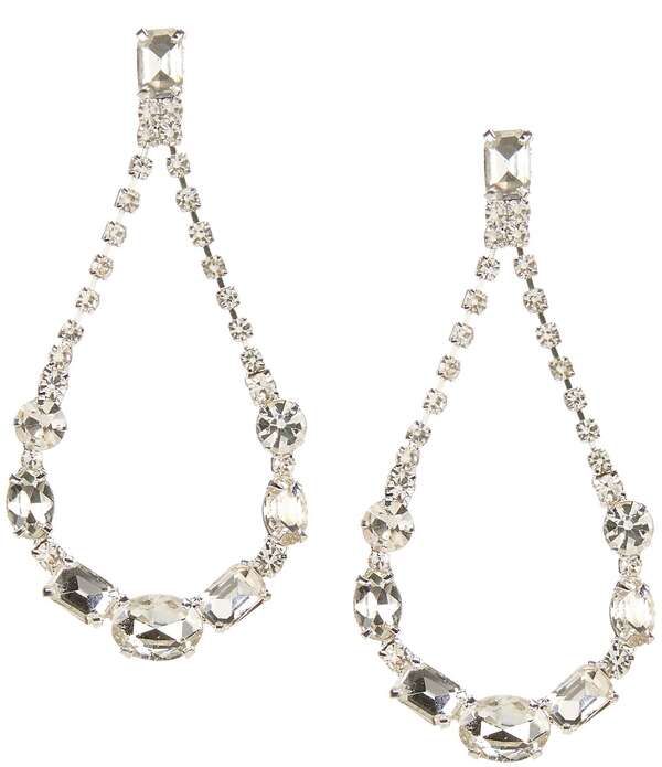 セザンヌ レディース アクセサリー ピアス・イヤリング Cezanne Mayra Loop Drop EarringsilverCrystal シルバー