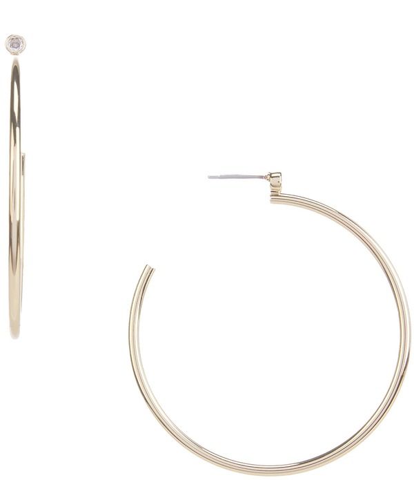 アンナアヴァ レディース アクセサリー ピアス・イヤリング Anna Ava Waterproof Cubic Zirconia Stone Hoop Earrings Gold ゴールド