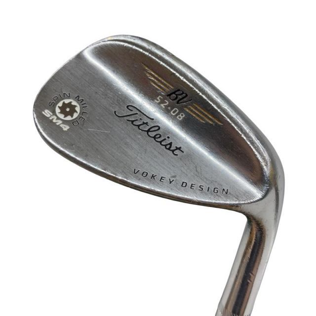 【中古】 タイトリスト VOKEY SPIN MILLED SM4 ツアークロム 52°/08° ウェッジ WG NS PRO 950GH (フレックスS) メンズ 男性用 右利き 右用 Dランク ゴルフクラブ