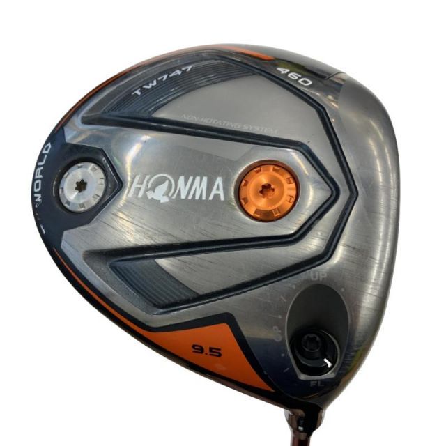 【中古】 本間ゴルフ TOUR WORLD TW747 460 9.5° ドライバー DR 純正特注シャフト (フレックスSR) メンズ 男性用 右利き 右用 Cランク ゴルフクラブ