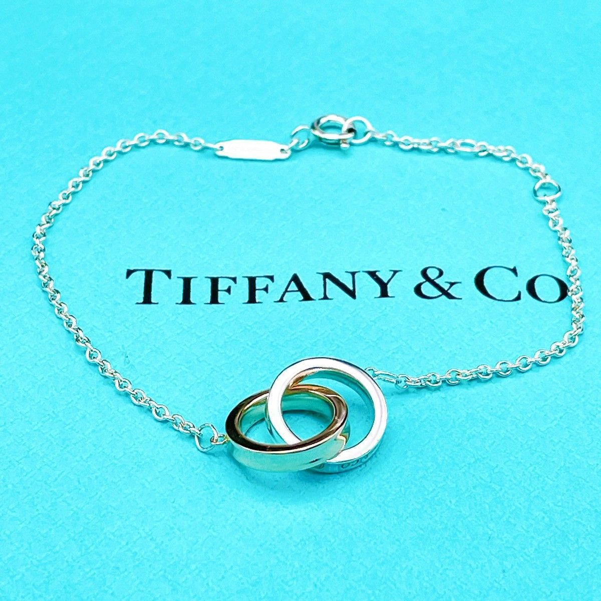 ◇ティファニー◇新品仕上済 Tiffany&Co. 1837 インターロッキング サークル ブレスレット Ag925 シルバー METAL ルベドメタル 3.1g