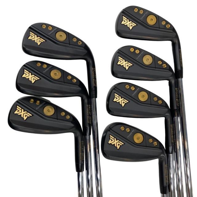 【中古】 PXG PXG 0311P GEN6(ブラック) 8S アイアンセット IR 純正特注シャフト (フレックスS) メンズ 男性用 右利き 右用 Bランク ゴルフクラブ