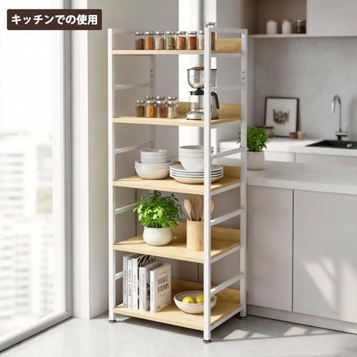 オープンラック 収納ラック 本棚 3段5マス 木製 幅100×奥行35×高さ77cm リビング おしゃれ飾り棚 省スペース 多用途 在宅 レコードプレーヤースタンド (ブラック, 幅40×奥行30×高さ112cm)as fa598397