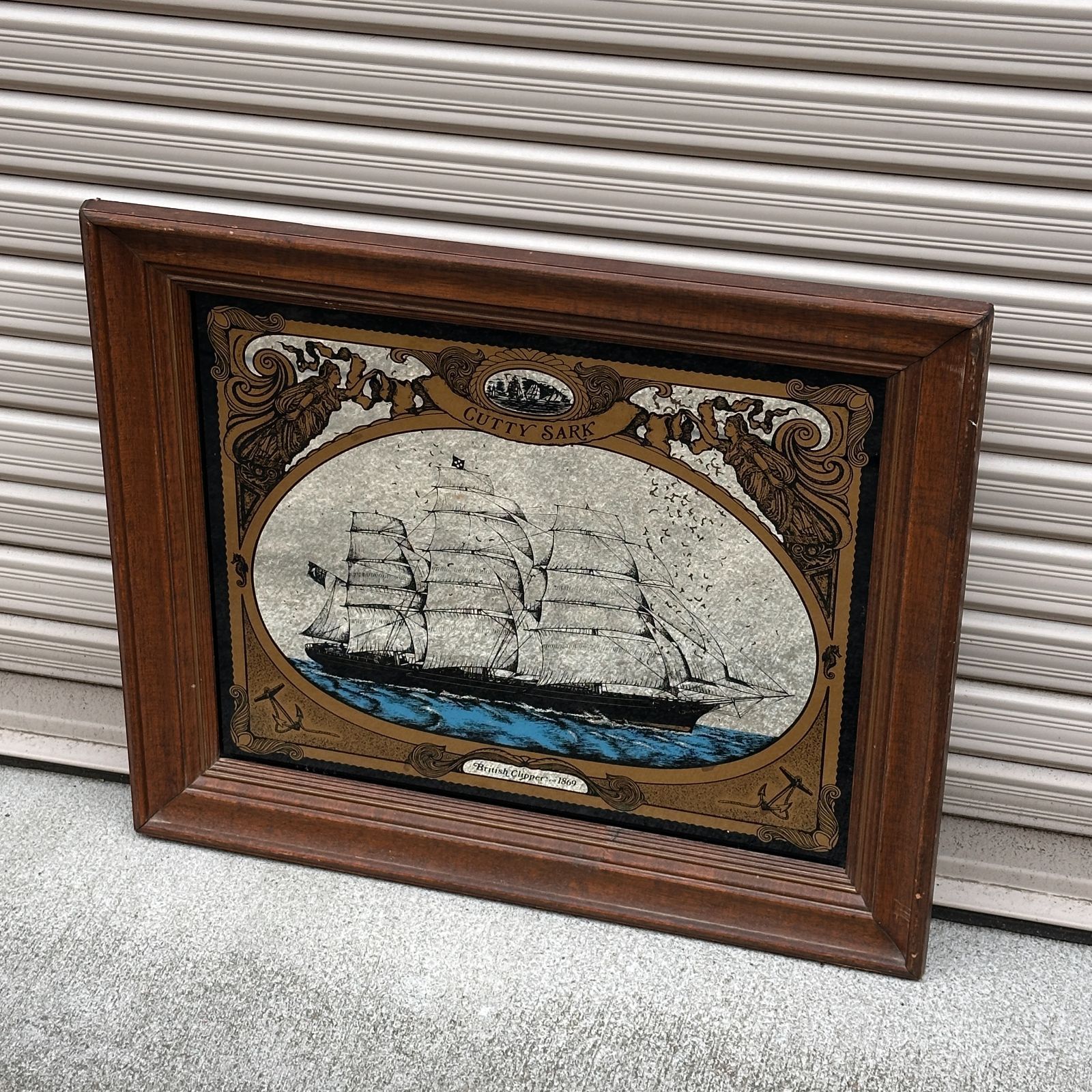 Cutty Sark（カティサーク） ヴィンテージパブミラー 1980s