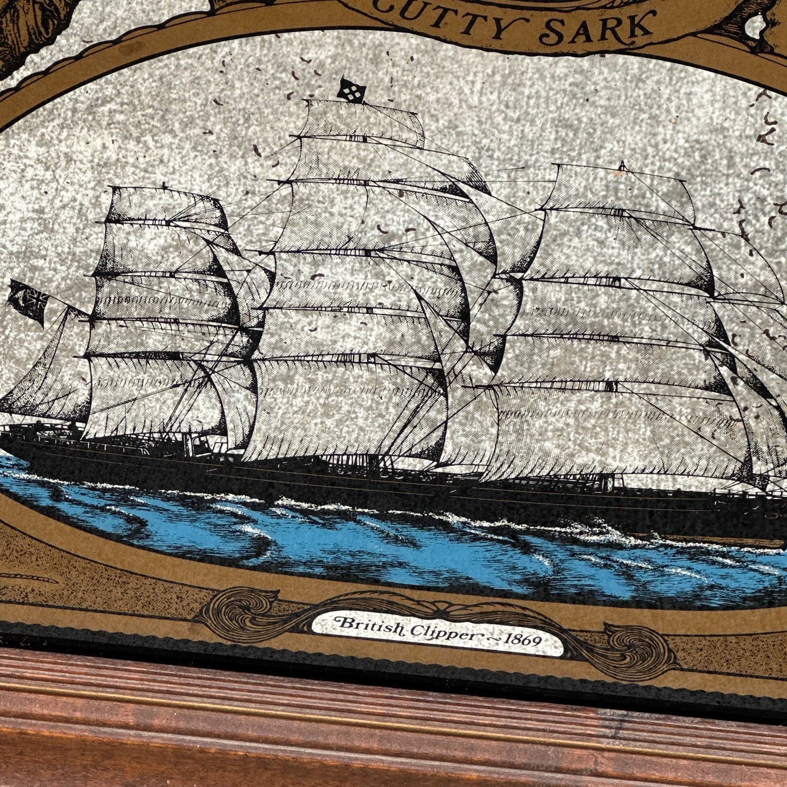 Cutty Sark（カティサーク） ヴィンテージパブミラー 1980s
