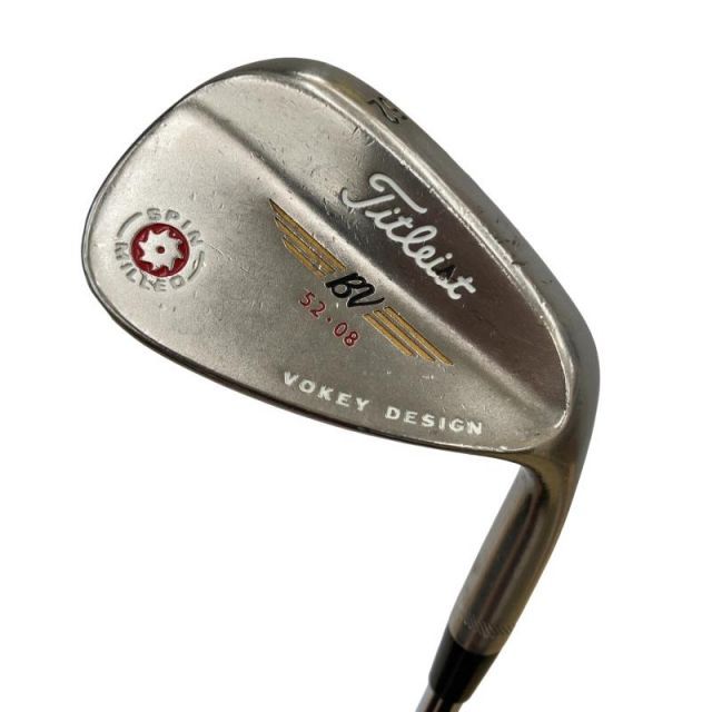 [Used] Titleist VOKEY SPIN MILLED (2009) Black Nickel 52°/08° Wedge WG Dynamic Gold (Flex S) Mens Right Handed Right C Rank Golf Club