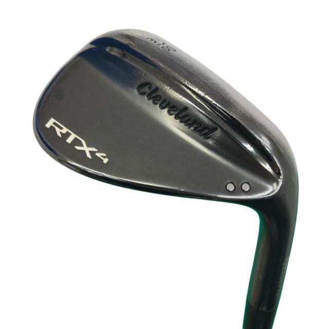 【中古】 クリーブランド Cleveland RTX-4 ブラックサテン 52°/10° MID ウェッジ WG 純正特注シャフト (フレックスS) メンズ 男性用 右利き 右用 Cランク ゴルフクラブ