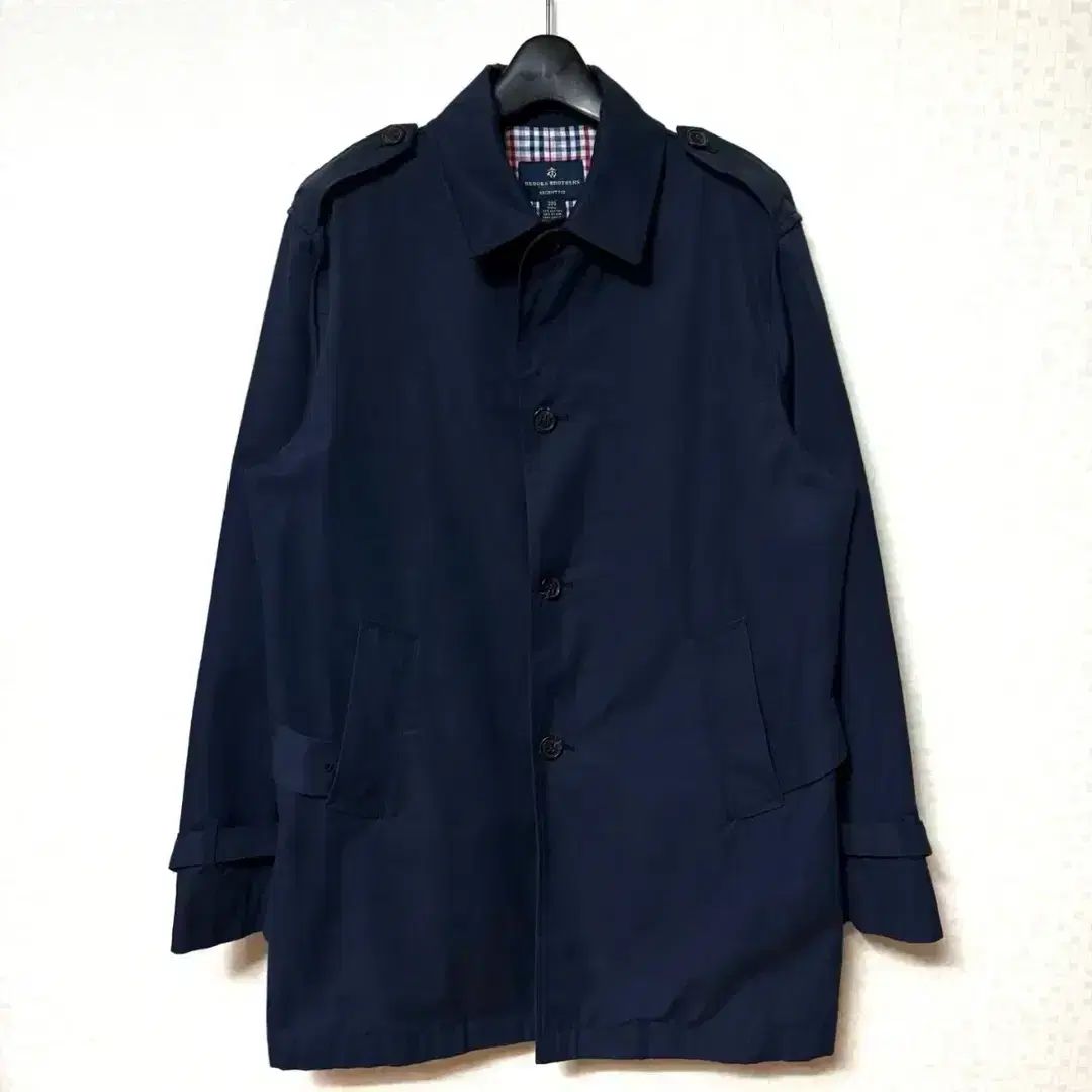 M-L ブルックス・ブラザーズ トレンチ ジャケット ネイビー 38s