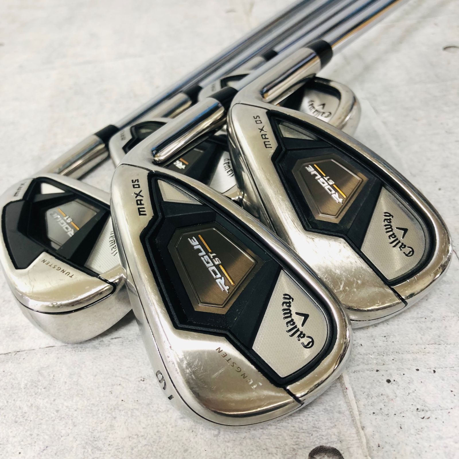 【保証付】Callaway キャロウェイ ROGUE ST ローグ MAX OS 5本 メンズ ゴルフ クラブ セット 初心者 入門 右利き