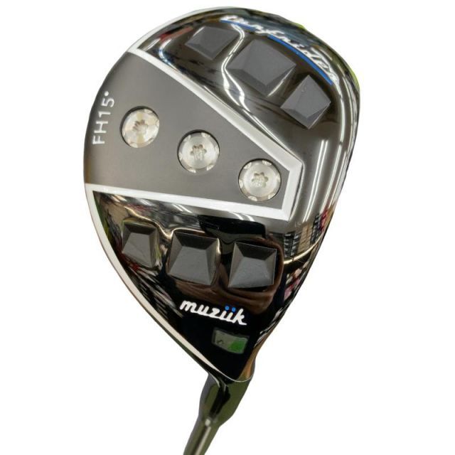 【中古】 muziik muziik TURFRIDER FW HYBRID 15° フェアウェイウッド FW 純正特注シャフト (フレックスS) メンズ 男性用 右利き 右用 Cランク ゴルフクラブ