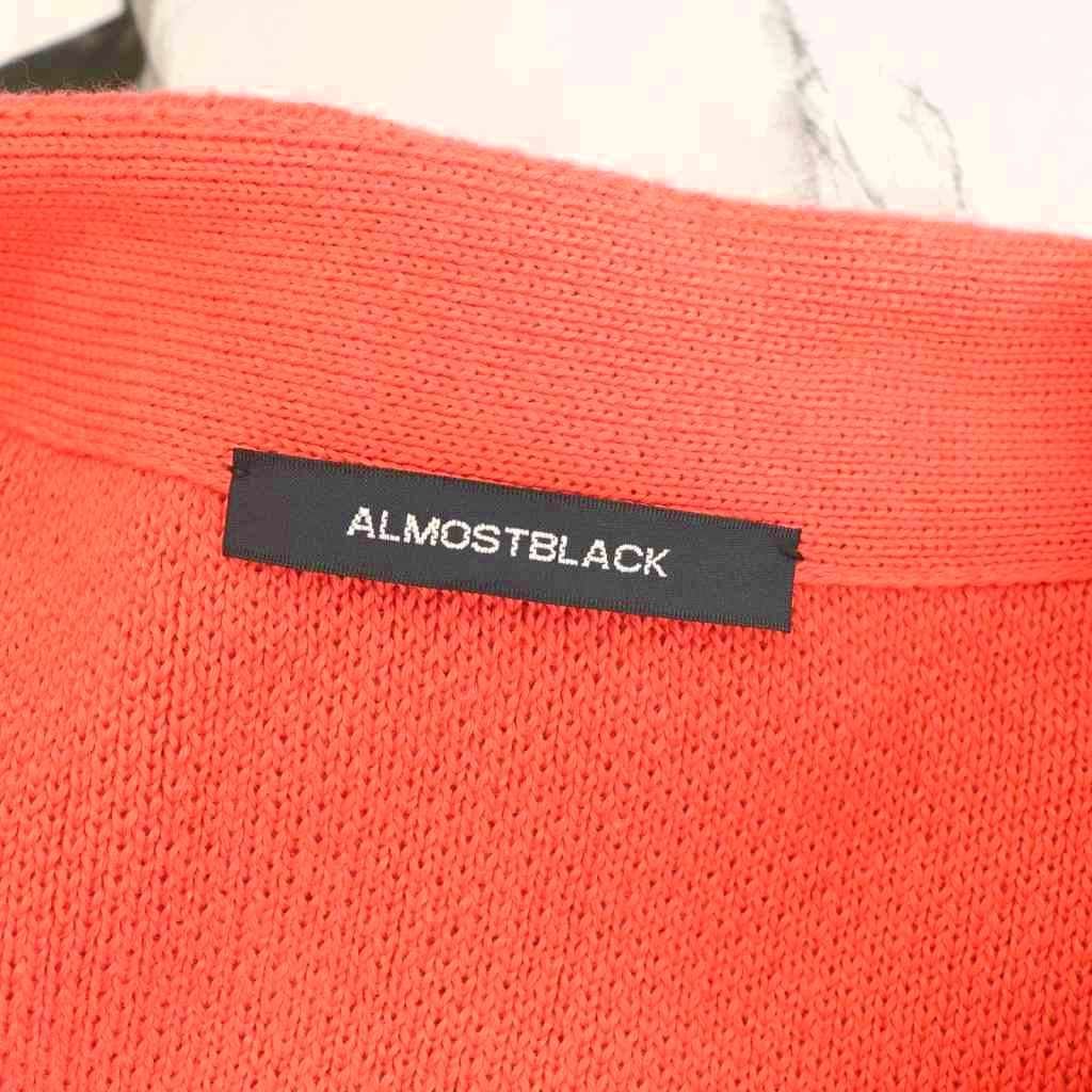 オールモストブラック ALMOSTBLACK KNIT CARDIGAN ニット カーディガン