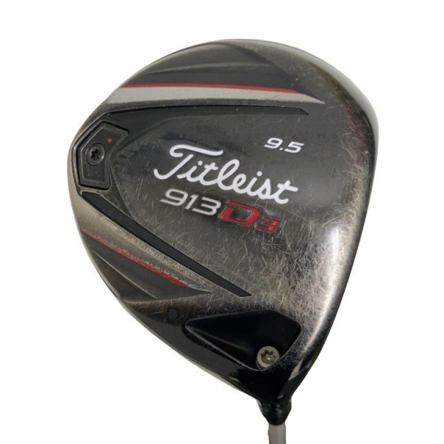 【中古】 タイトリスト 913 D3 9.5° ドライバー DR 純正特注シャフト (フレックスS) メンズ 男性用 右利き 右用 Cランク ゴルフクラブ