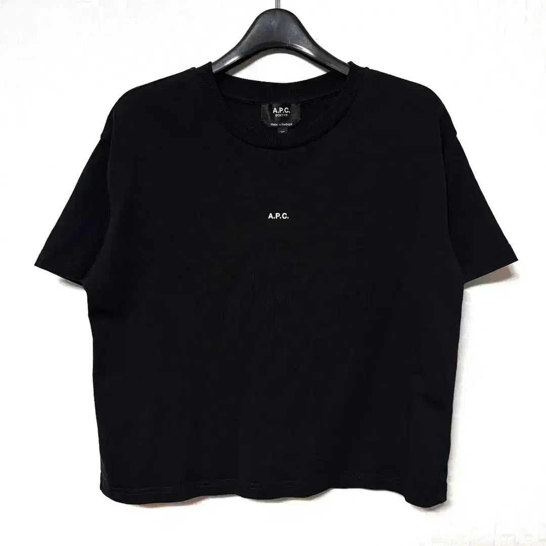 XS 85 A.P.C. アーペーセー レディース クロップド 半袖Tシャツ ブラック
