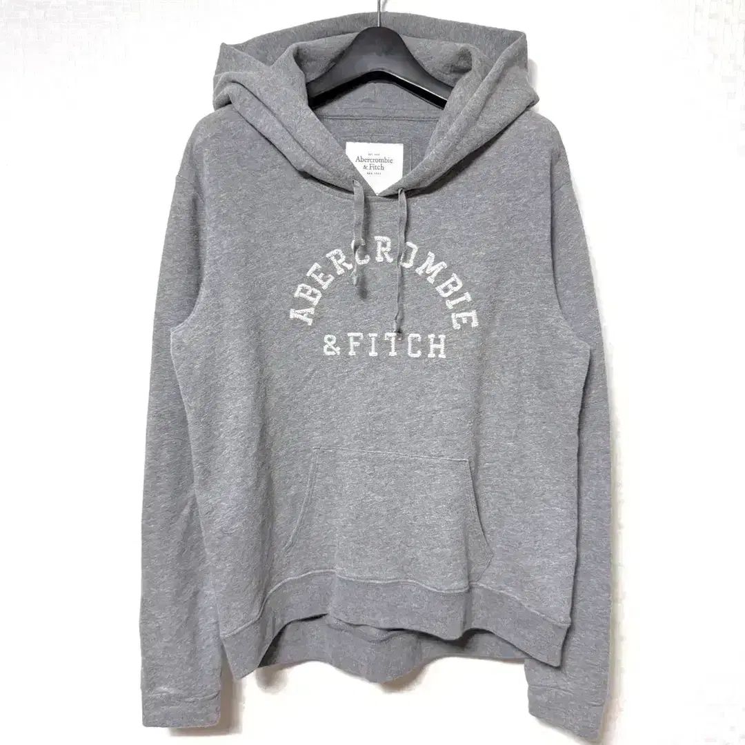 L 100 Abercrombie ビックロゴ フーディー グレー