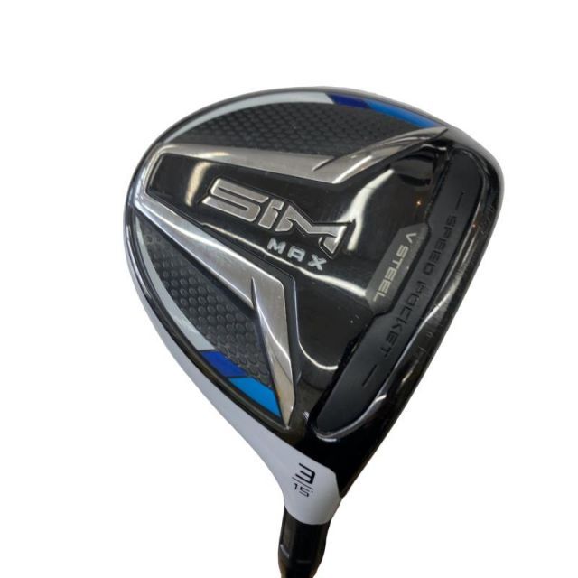 【中古】 テーラーメイド SIM MAX 3W フェアウェイウッド FW 純正特注シャフト (フレックスS) メンズ 男性用 右利き 右用 Cランク ゴルフクラブ