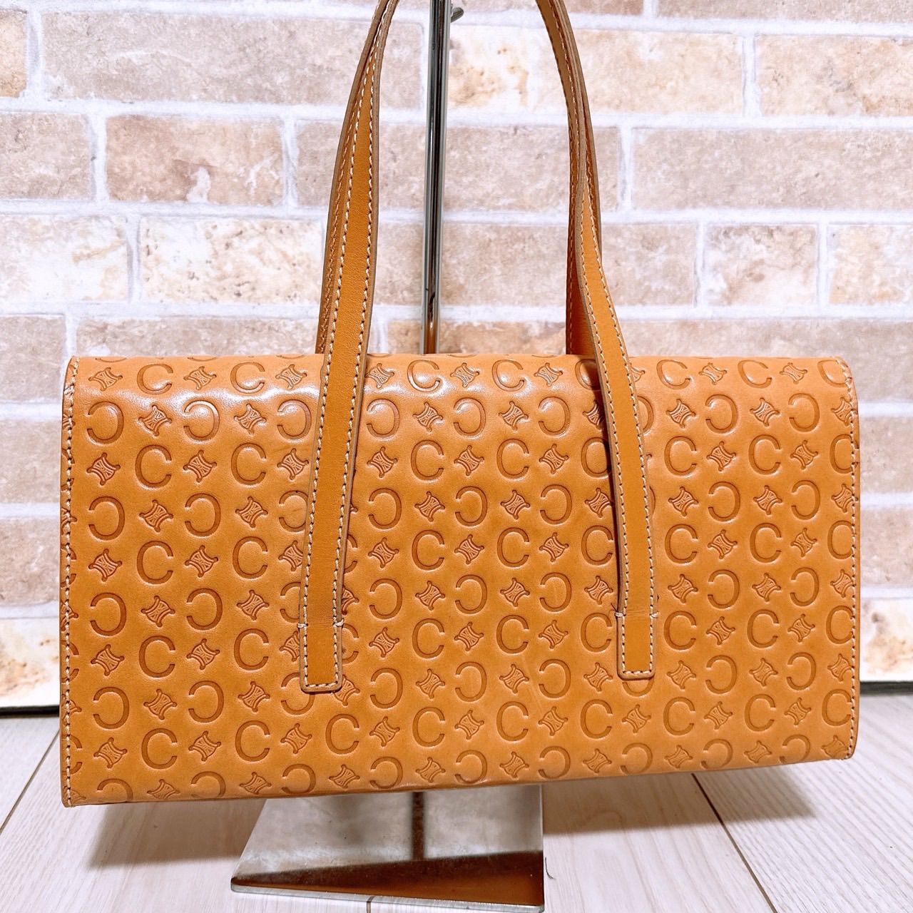 美品) CELINE(セリーヌ)ハンドバッグ レザー - メルカリ