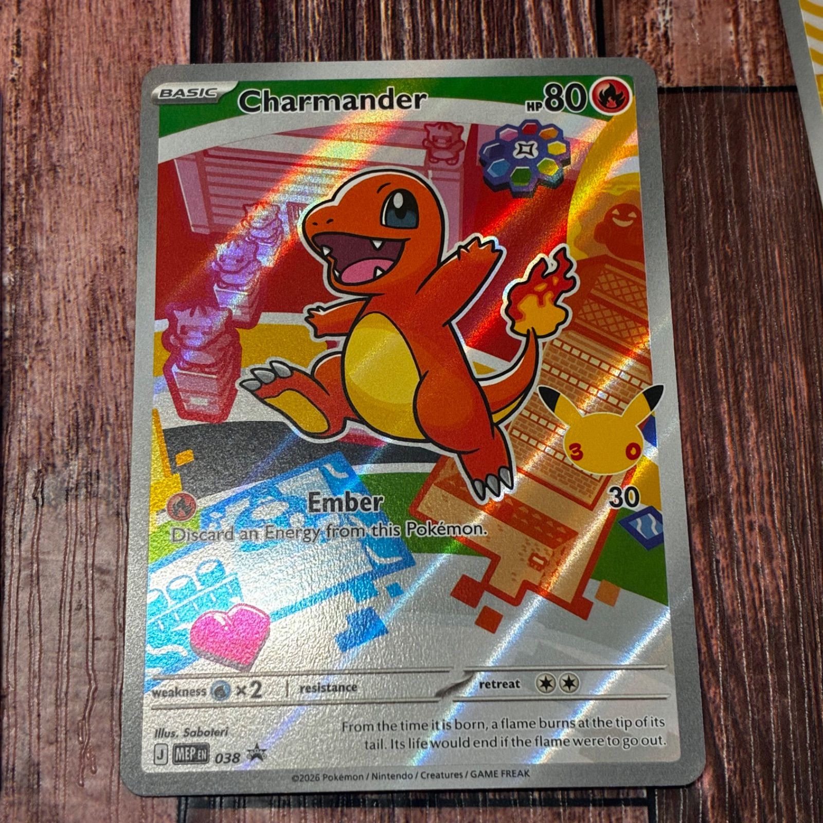 ポケモン 30周年　英語版　ヒトカゲ ゼニガメ　フシギダネ　御三家 フシギダネ＆ヒトカゲ＆ゼニガメ 30周年記念 プロモ 御三家セット①