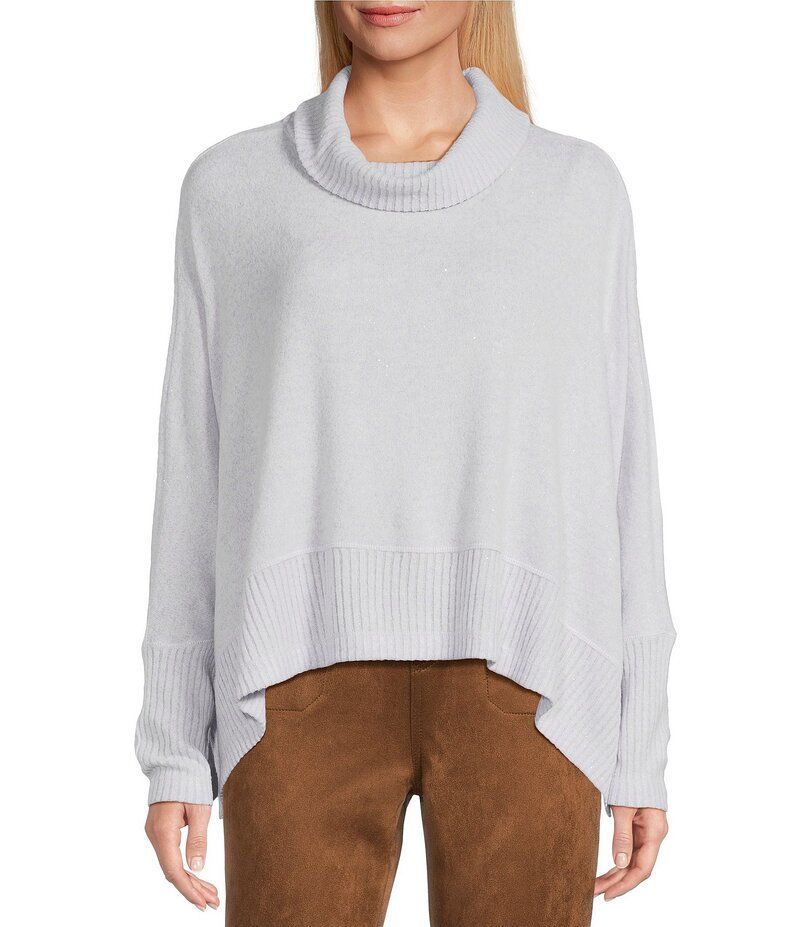 ウエストバウンド レディース トップス シャツ モックネック プチ ニット Westbound Petite Size Long Sleeve Mock Necknitopurple Heather ヘザー
