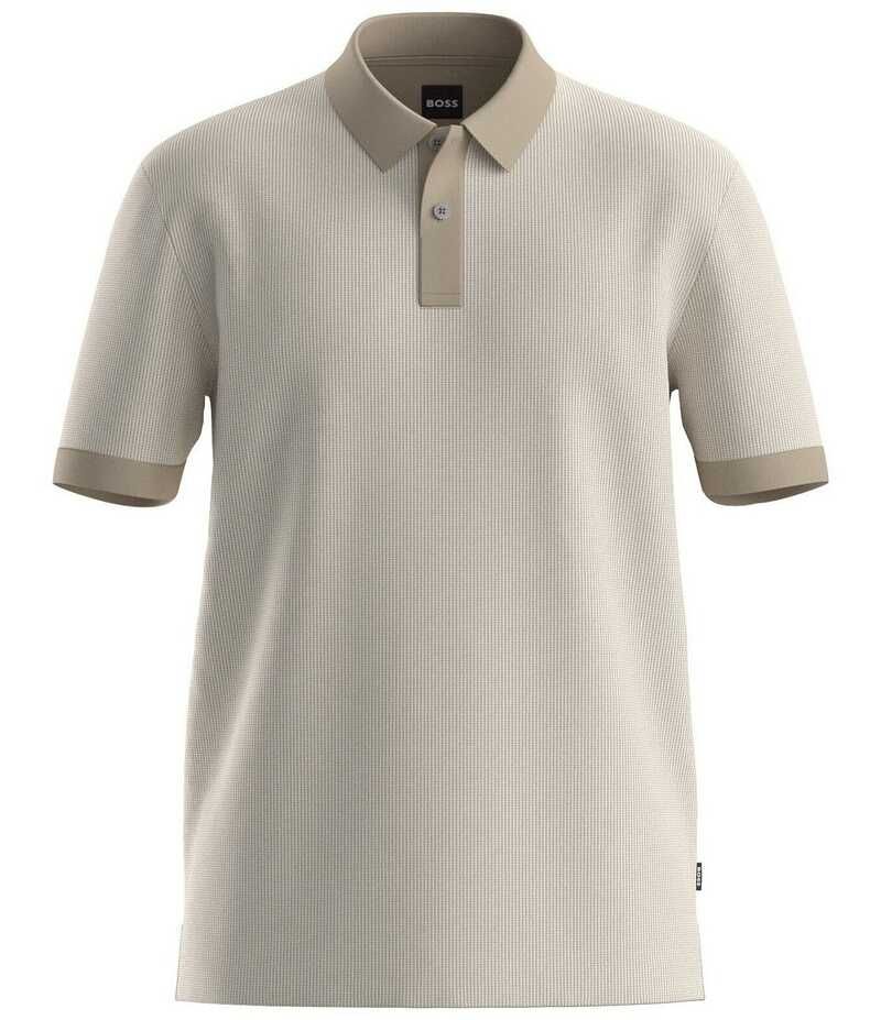 ヒューゴボス メンズ トップス シャツ ポロシャツ Hugo Boss BOSS HParlay Short Sleeve Polo Shirt Light Beige ベージュ