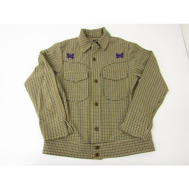 NEEDLES ニードルス 総柄ジャケット チェック ボタン HM172 レディース SIZE:S ⊥FL914