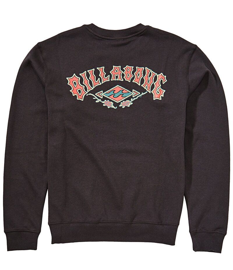 ビラボン メンズ アウター パーカー・スウェット シャツ フリース Billabong Short Sands Long Sleeve Fleece Sweatshirt Washed Black ブラック