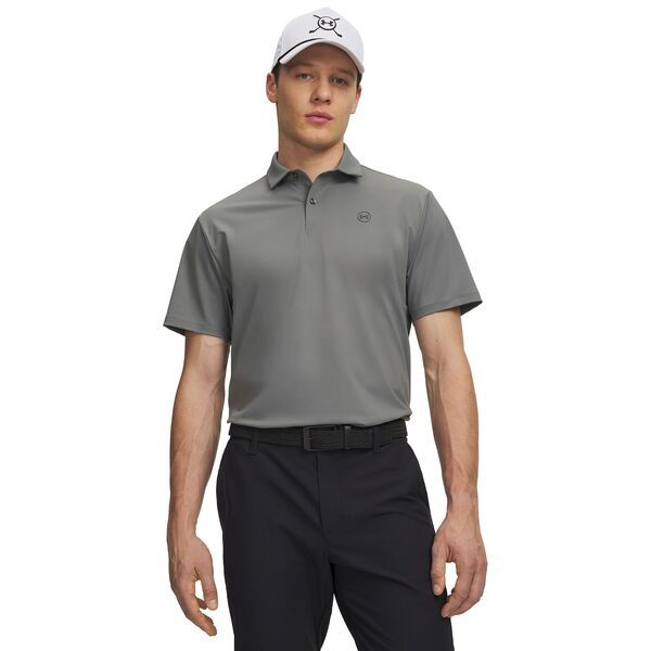 【送料無料】 アンダーアーマー メンズ ポロシャツ トップス Under Armour Mens UA Drive Chill Golf Polo Clay GreenCastlerock
