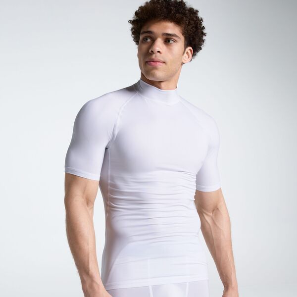 【送料無料】 DSG メンズ シャツ トップス DSG Mens Short Sleeve Compression Mock Pure White