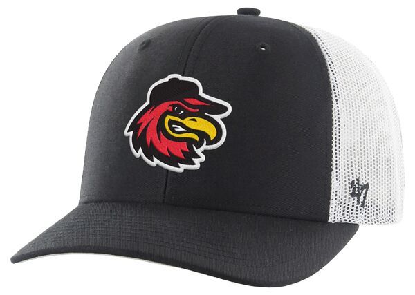 【送料無料】 フォーティーセブン メンズ 帽子 アクセサリー 47 Adult Rochester Red Wings Black Core Adjustable Trucker Hat NoColor