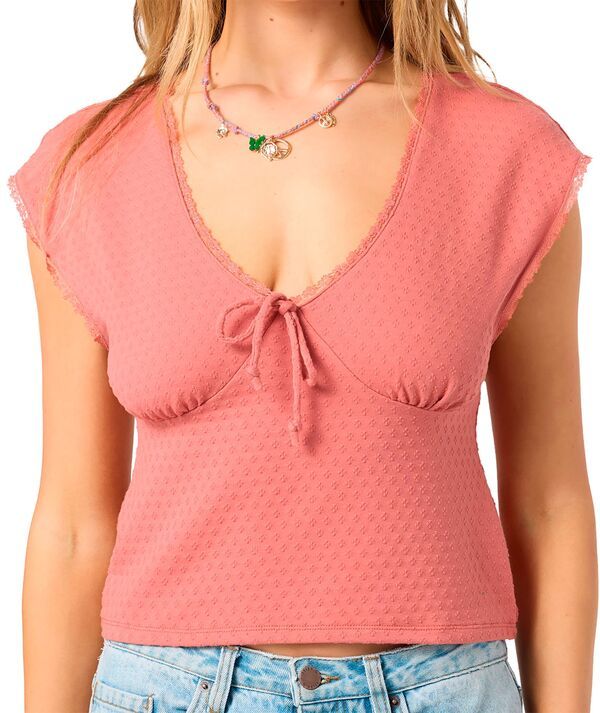 【送料無料】 オニール レディース シャツ トップス ONeill Womens Tamilyn Short Sleeve Top Canyon Rose