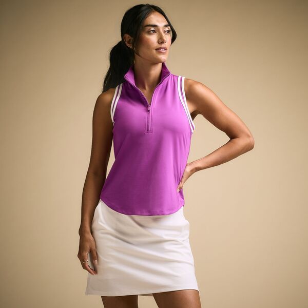 【送料無料】 キャリー レディース シャツ トップス CALIA Womens Golf Eagle Sleeveless Mock Electric Orchid