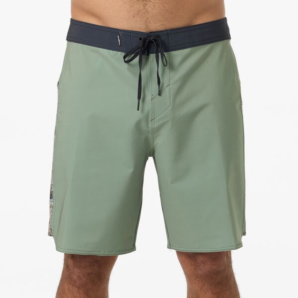 【送料無料】 オニール メンズ ハーフパンツ・ショーツ ボトムス ONeill Mens Hyperfreak Tech Panel 18 Board Shorts Oil Green