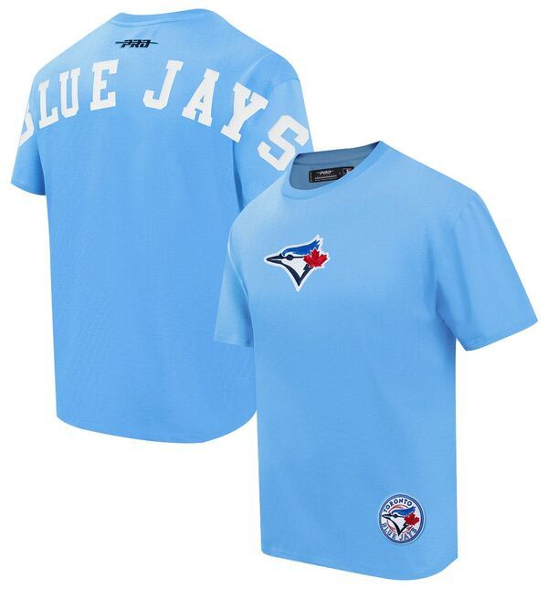 【送料無料】 プロスタンダード メンズ Tシャツ トップス Pro Standard Mens Toronto Blue Jays Blue Enzyme Washed TShirt NoColor