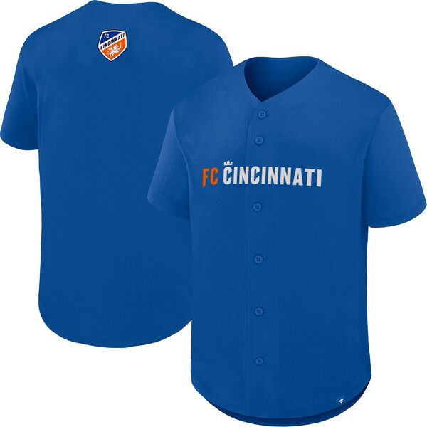 【送料無料】 ファナティクス メンズ シャツ トップス MLS Adult FC Cincinnati Deep Royal Baseball Jersey NoColor