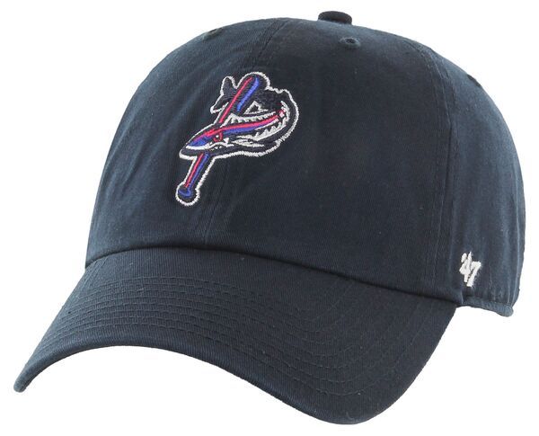 【送料無料】 フォーティーセブン メンズ 帽子 アクセサリー 47 Adult Pensacola Blue Wahoos Navy Core Clean Up Adjustable Hat NoColor