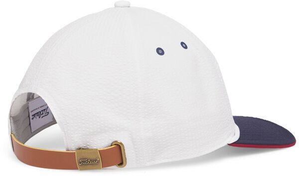 【送料無料】 タイトリスト メンズ 帽子 アクセサリー Titleist Mens Santa Cruz Seersucker Golf Hat WhiteNavy