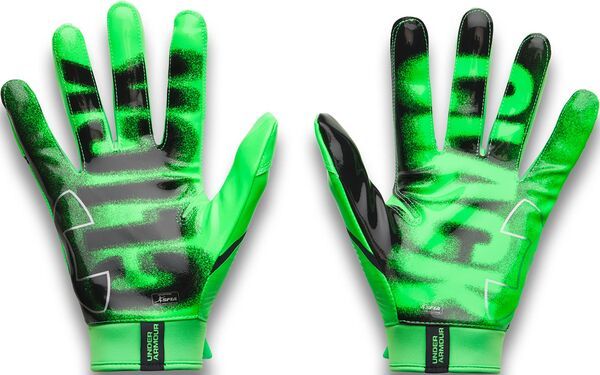 【送料無料】 アンダーアーマー メンズ 手袋 アクセサリー Under Armour Adult Click Clack Receiver Football Gloves Green