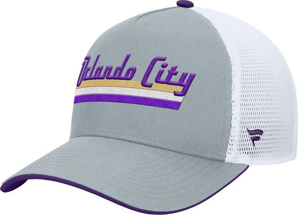 【送料無料】 ファナティクス レディース 帽子 アクセサリー MLS Adult Orlando City Gray Wordmark Adjustable Trucker Hat NoColor