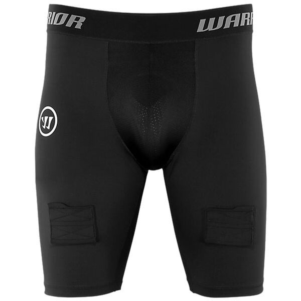 【送料無料】 ウォーリアー メンズ ハーフパンツ・ショーツ ボトムス Warrior Ice Hockey Compression Shorts with Cup Junior Black